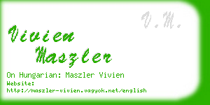 vivien maszler business card